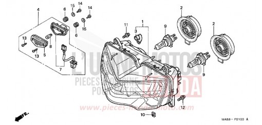 PROJECTEUR CBR900RRX de 1999